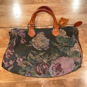 Vintage Ralph Lauren floral handbag